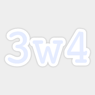 enneagram 3 wing 4 Sticker